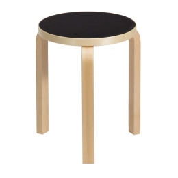 Charlotte Perriand Tabouret Meribel Stool in Black Oak by Cassina